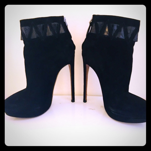 Alaia Paris leather/ snake skin ankle boots sz 6 - Picture 1 of 6